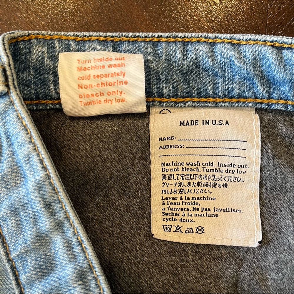 AG The Stevie Slim Straight Jeans Women's Light Wash Size 31 Made In USA Premium - Picture 8 of 8